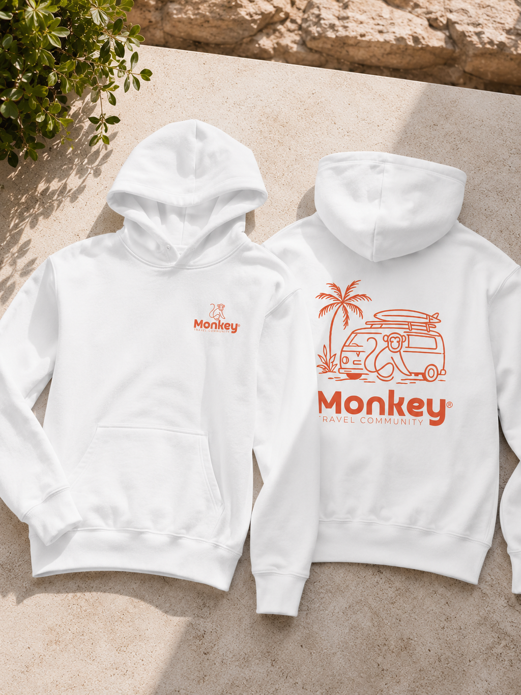 Le hoodie officiel Monkey — Blanc