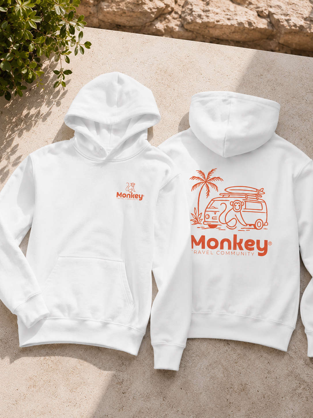 Le hoodie officiel Monkey — Blanc