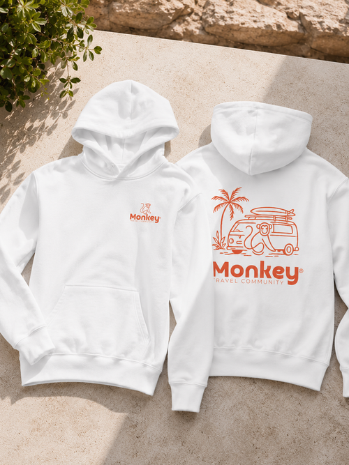 Le hoodie officiel Monkey — Blanc