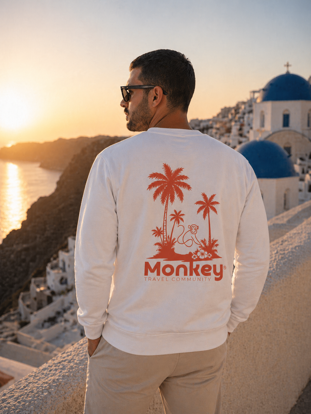 Le sweat officiel Monkey — Blanc