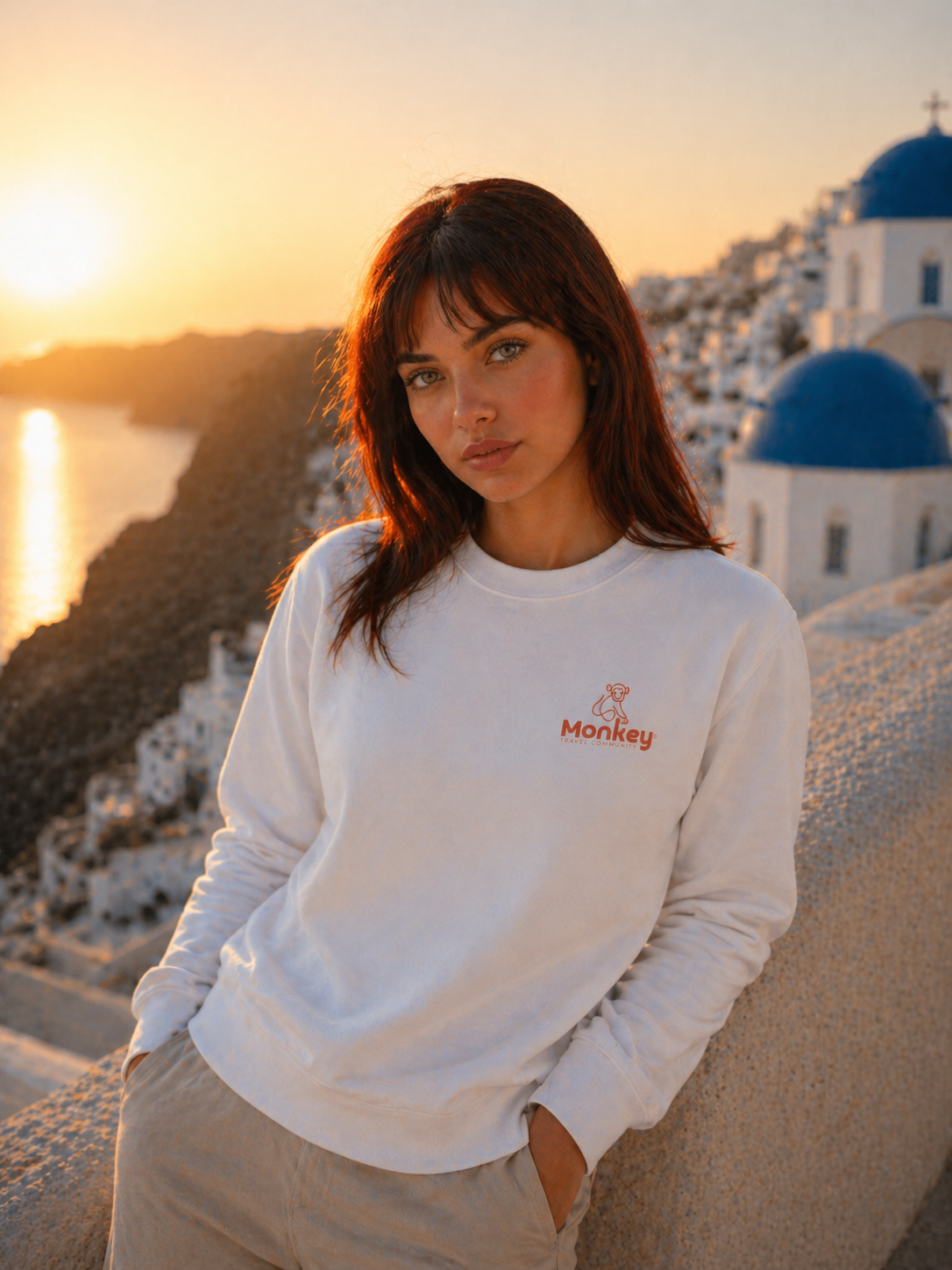Le sweat officiel Monkey — Blanc