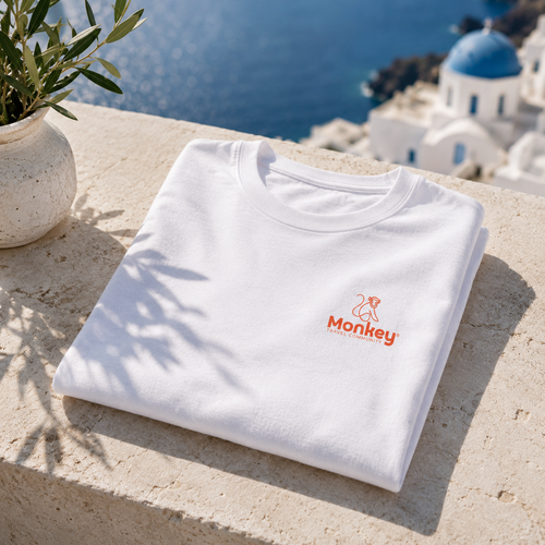 T-shirt Monkey Femme — blanc