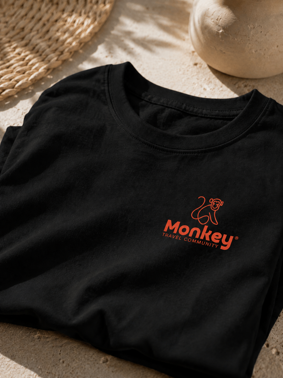 T-shirt Monkey Homme — Noir