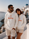 Hoodie Monkey unisexe -  Blanc