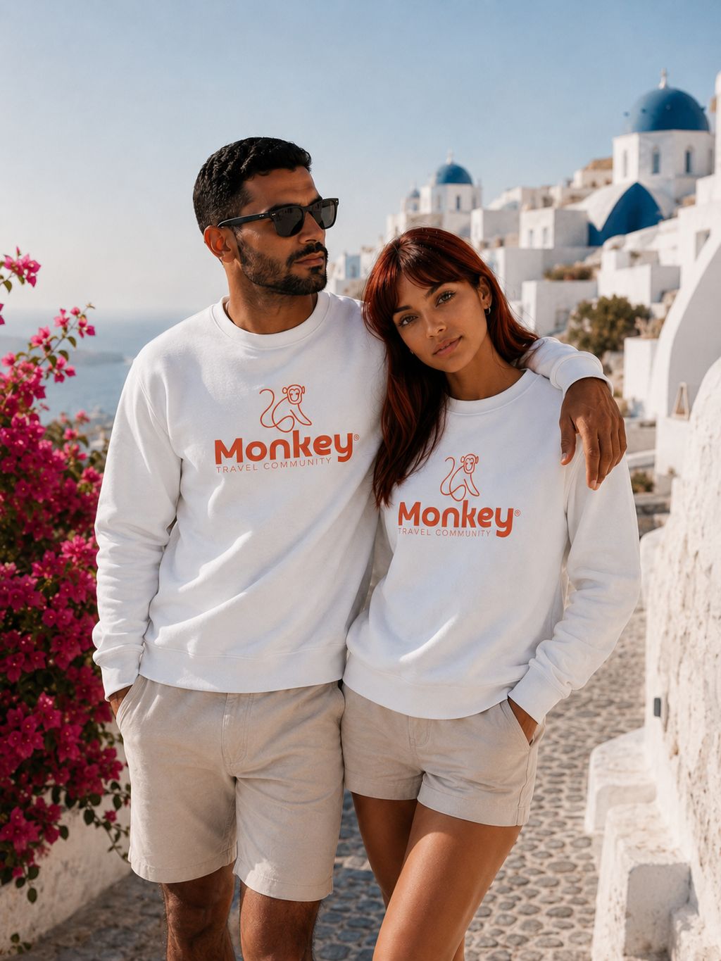Sweat Monkey unisexe -  Blanc
